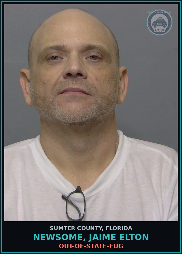 Booking mugshot of NEWSOME, JAIME ELTON in Sumter County