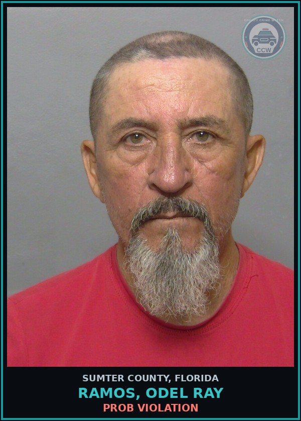 Booking mugshot of RAMOS, ODEL RAY in Sumter County