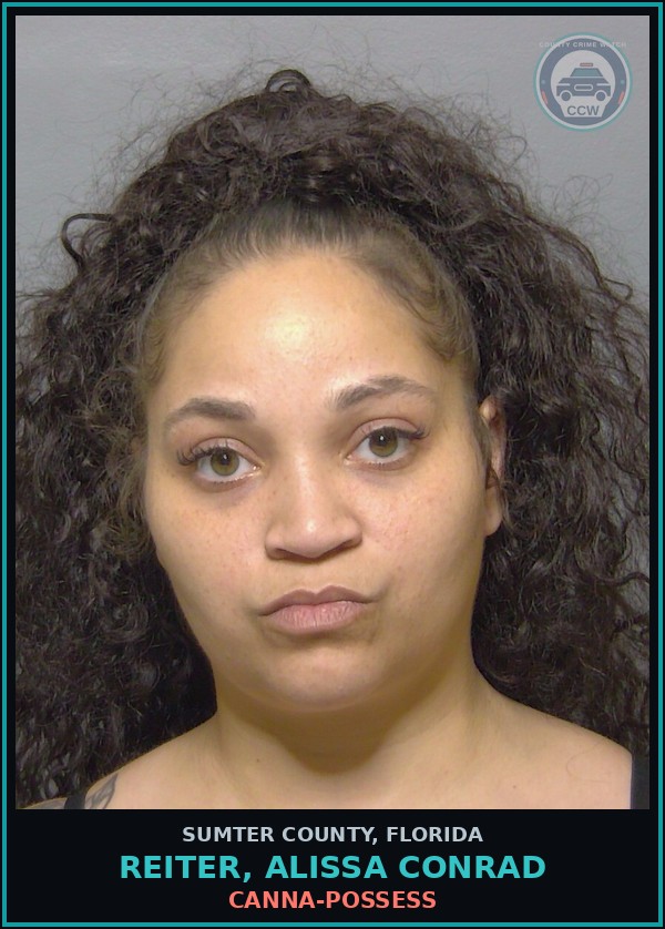 Booking mugshot of REITER, ALISSA CONRAD in Sumter County