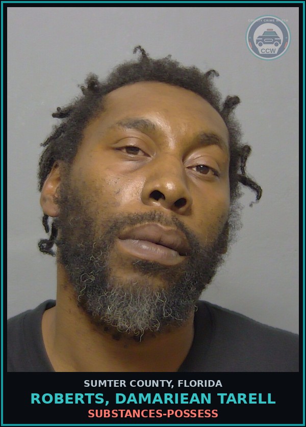 Booking mugshot of ROBERTS, DAMARIEAN TARELL in Sumter County