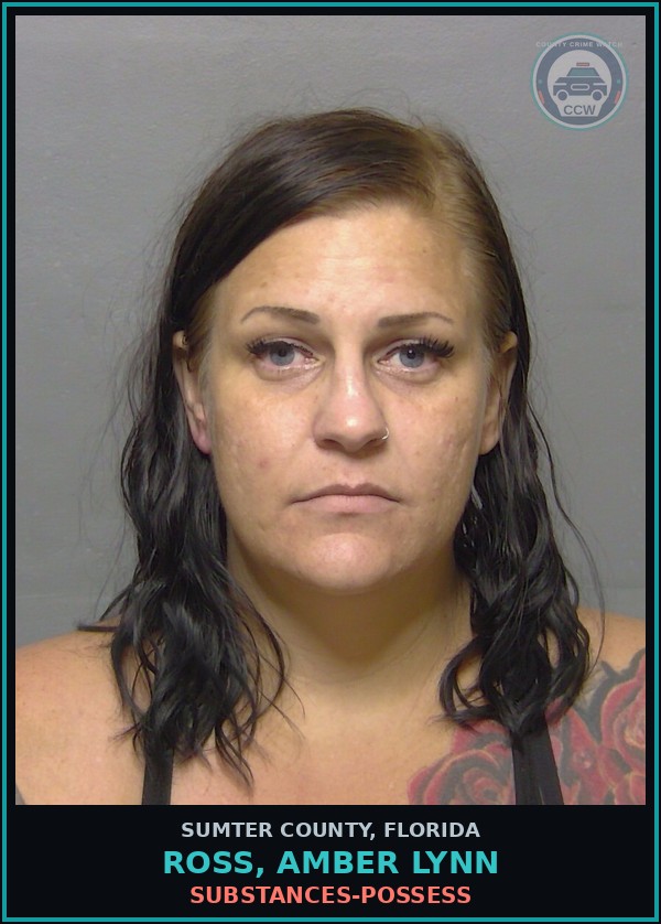 Booking mugshot of ROSS, AMBER LYNN in Sumter County