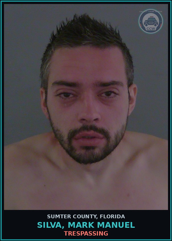 Booking mugshot of SILVA, MARK MANUEL in Sumter County