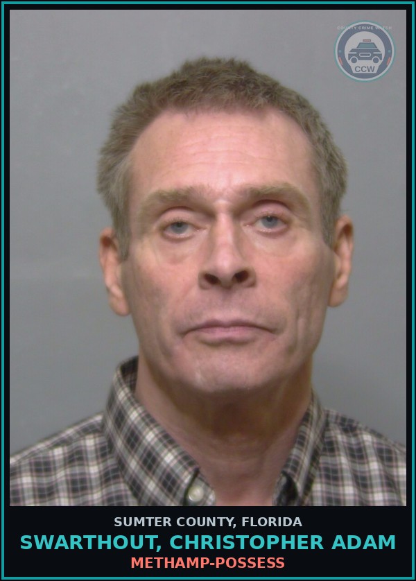 Booking mugshot of SWARTHOUT, CHRISTOPHER ADAM in Sumter County