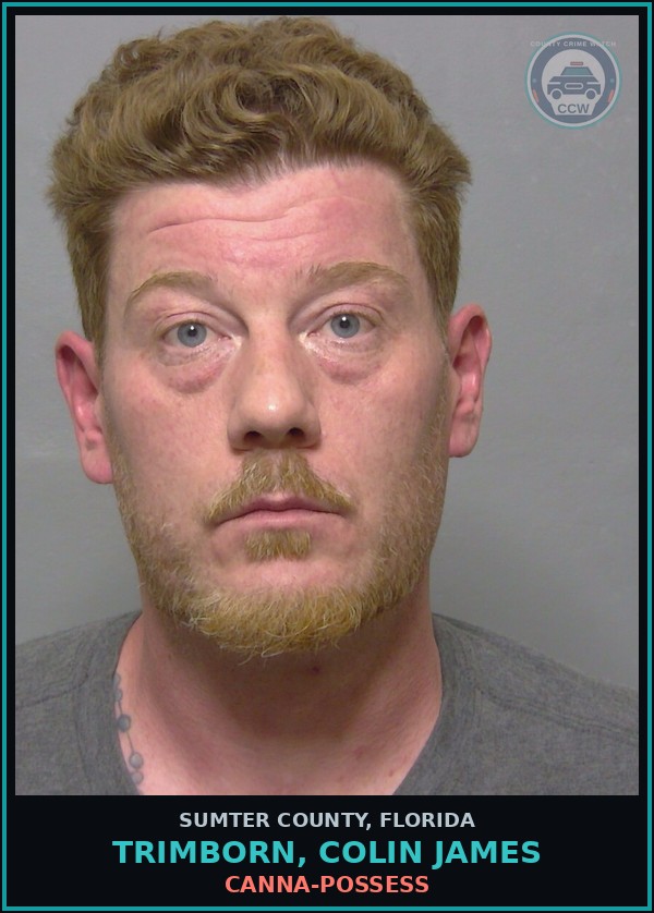 Booking mugshot of TRIMBORN, COLIN JAMES in Sumter County