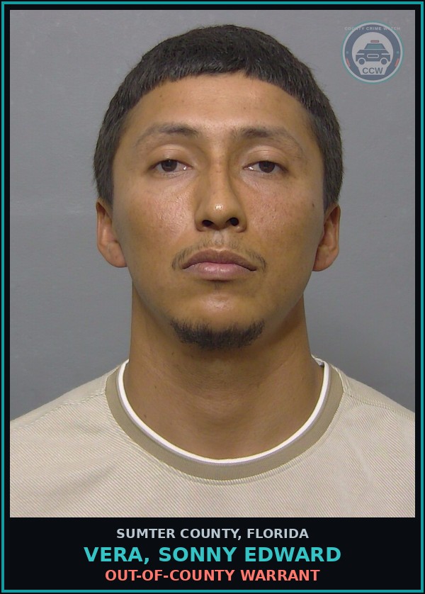 Booking mugshot of VERA, SONNY EDWARD in Sumter County