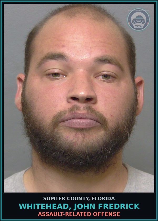 Booking mugshot of WHITEHEAD, JOHN FREDRICK in Sumter County
