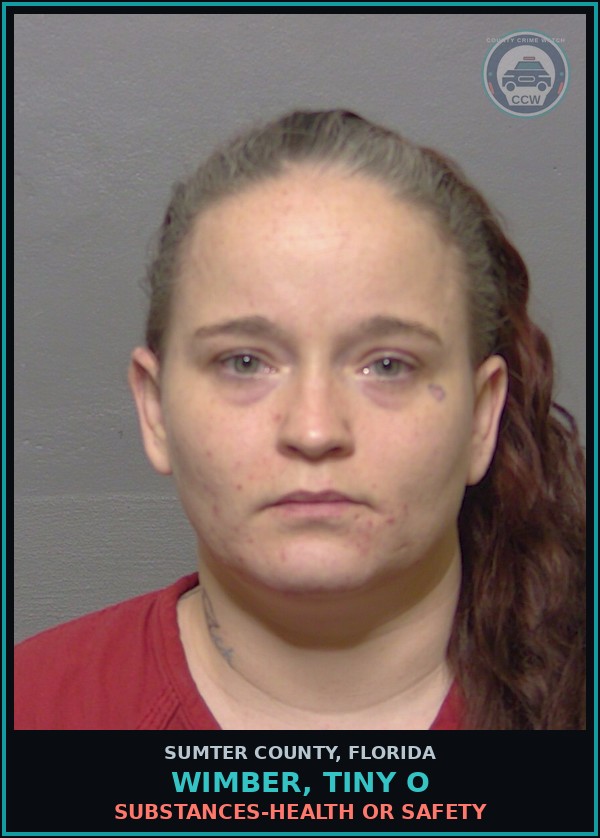 Booking mugshot of WIMBER, TINY O in Sumter County