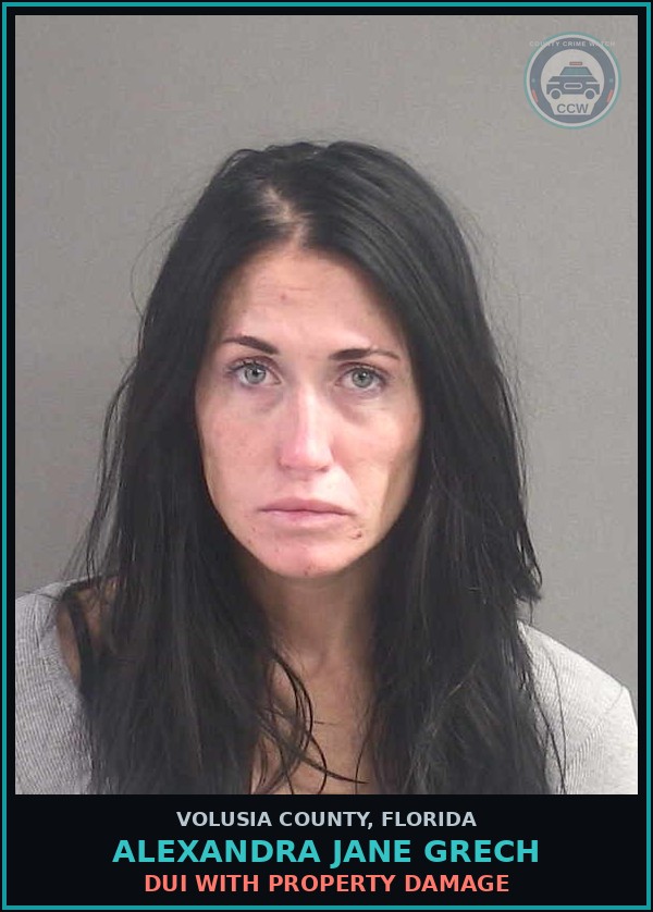 Booking mugshot of ALEXANDRA JANE GRECH in Volusia County