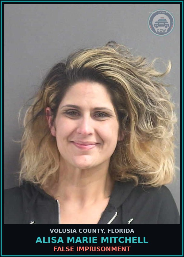 Booking mugshot of ALISA MARIE MITCHELL in Volusia County