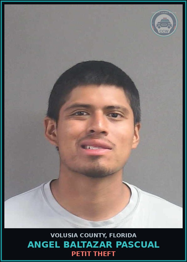 Booking mugshot of ANGEL BALTAZAR PASCUAL in Volusia County
