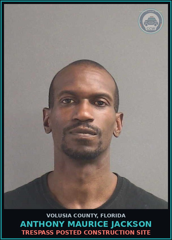 Booking mugshot of ANTHONY MAURICE JACKSON in Volusia County