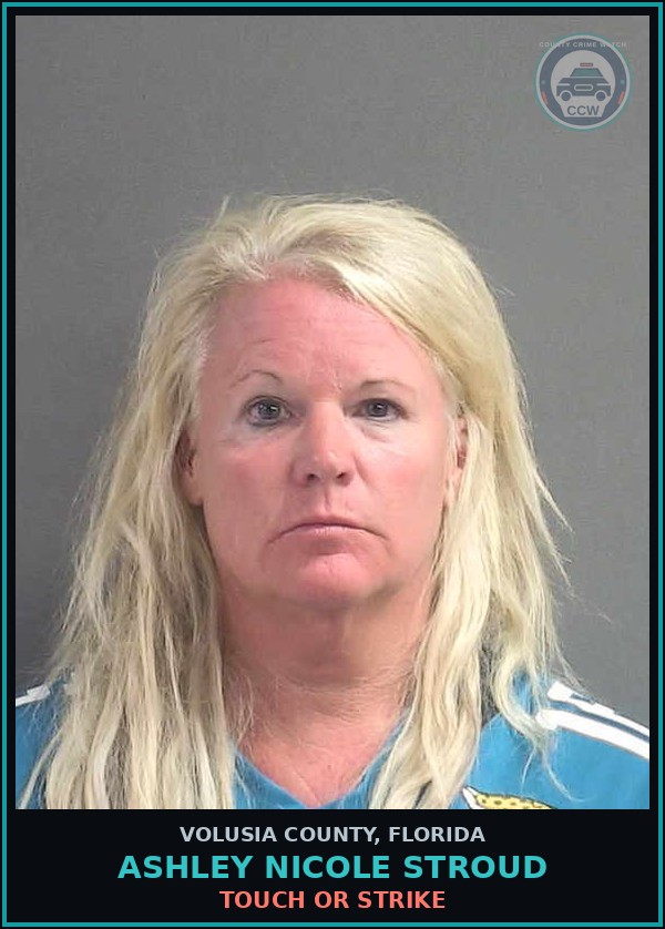 Booking mugshot of ASHLEY NICOLE STROUD in Volusia County