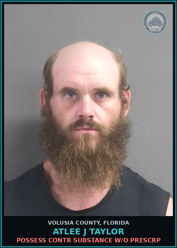 Booking mugshot of ATLEE J TAYLOR in Volusia County