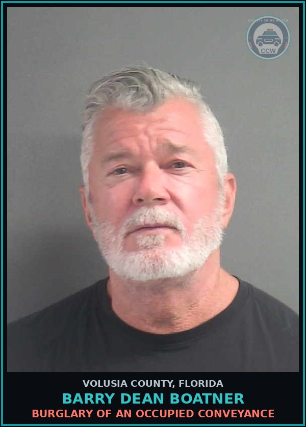 Booking mugshot of BARRY DEAN BOATNER in Volusia County