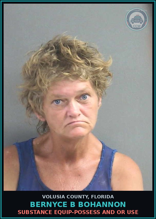 Booking mugshot of BERNYCE B BOHANNON in Volusia County
