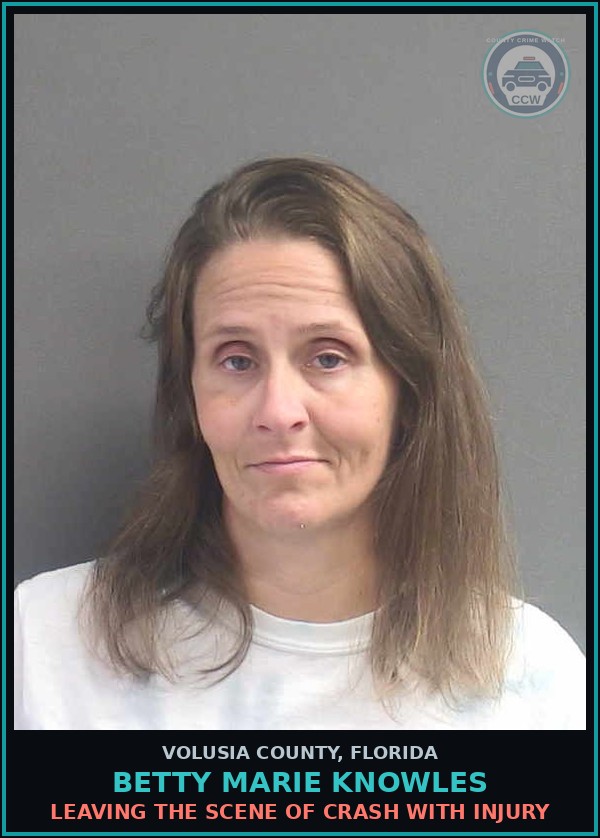 Booking mugshot of BETTY MARIE KNOWLES in Volusia County