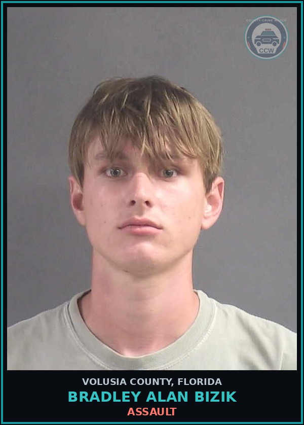 Booking mugshot of BRADLEY ALAN BIZIK in Volusia County
