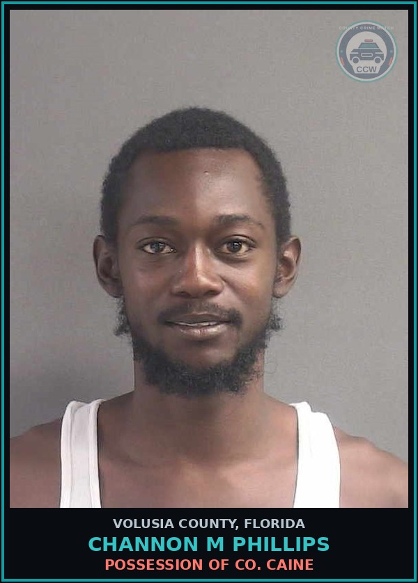 Booking mugshot of CHANNON M PHILLIPS in Volusia County