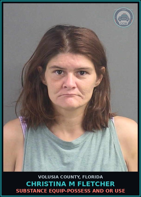 Booking mugshot of CHRISTINA M FLETCHER in Volusia County