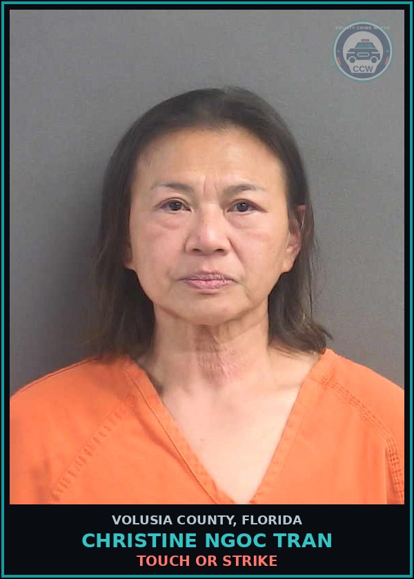 Booking mugshot of CHRISTINE NGOC TRAN in Volusia County