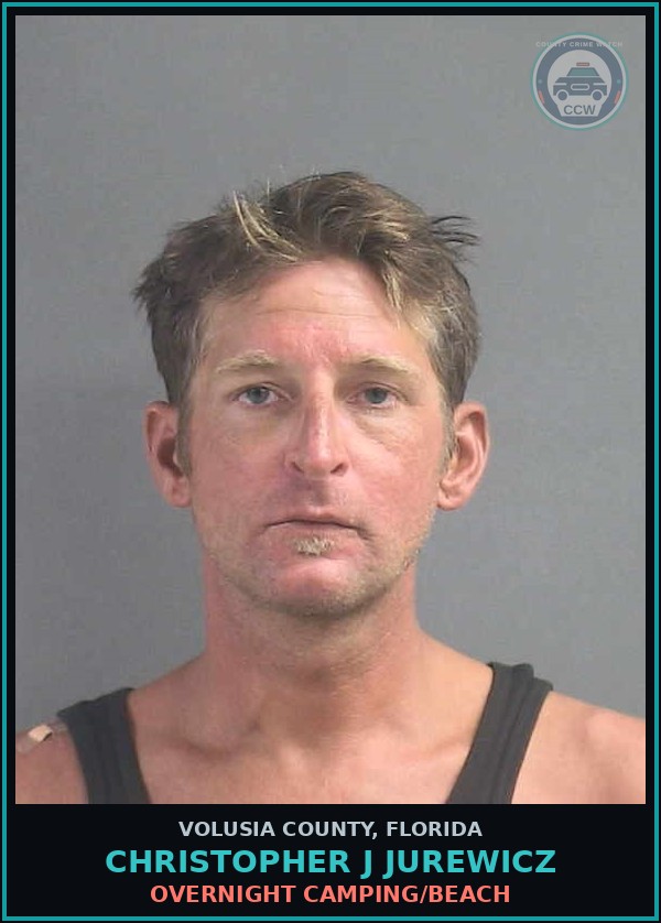 Booking mugshot of CHRISTOPHER J JUREWICZ in Volusia County