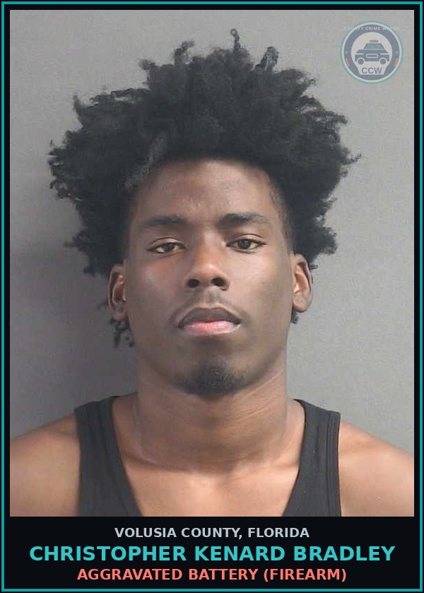 Booking mugshot of CHRISTOPHER KENARD BRADLEY in Volusia County