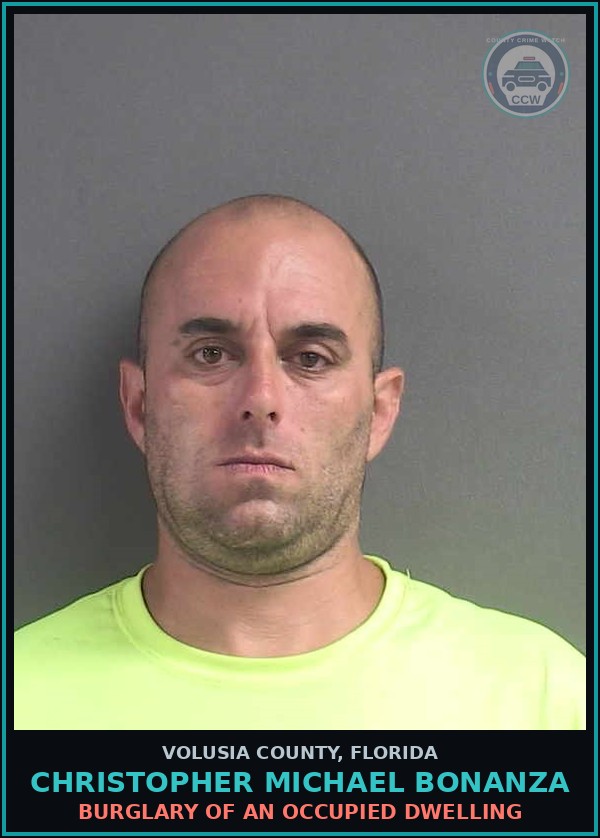 Booking mugshot of CHRISTOPHER MICHAEL BONANZA in Volusia County