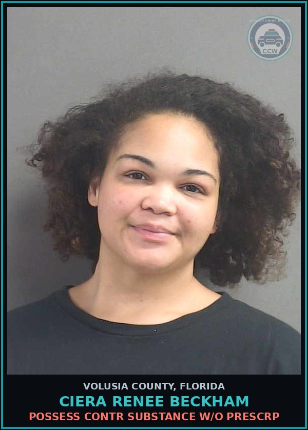 Booking mugshot of CIERA RENEE BECKHAM in Volusia County