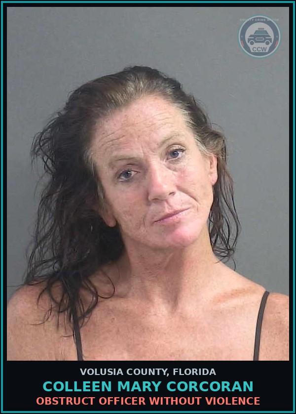 Booking mugshot of COLLEEN MARY CORCORAN in Volusia County