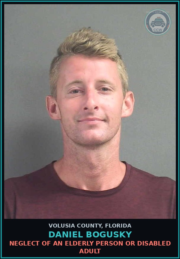 Booking mugshot of DANIEL BOGUSKY in Volusia County