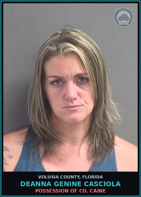 Booking mugshot of DEANNA GENINE CASCIOLA in Volusia County