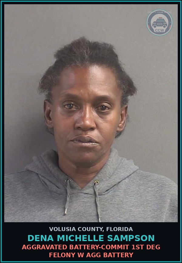 Booking mugshot of DENA MICHELLE SAMPSON in Volusia County