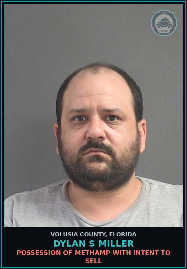 Booking mugshot of DYLAN S MILLER in Volusia County