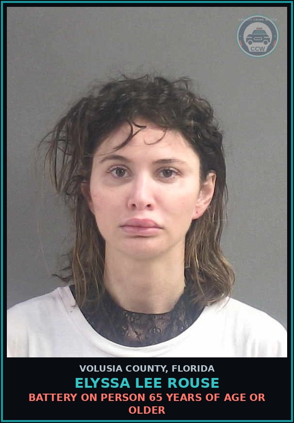 Booking mugshot of ELYSSA LEE ROUSE in Volusia County