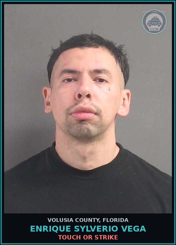 Booking mugshot of ENRIQUE SYLVERIO VEGA in Volusia County