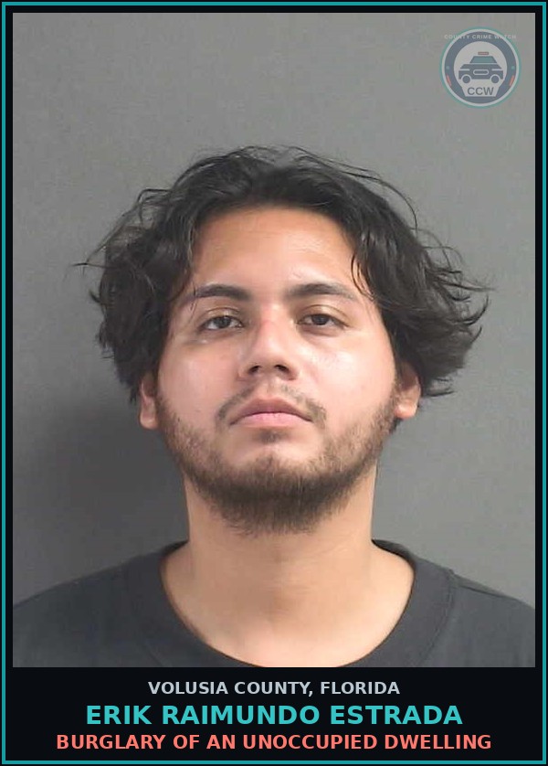 Booking mugshot of ERIK RAIMUNDO ESTRADA in Volusia County