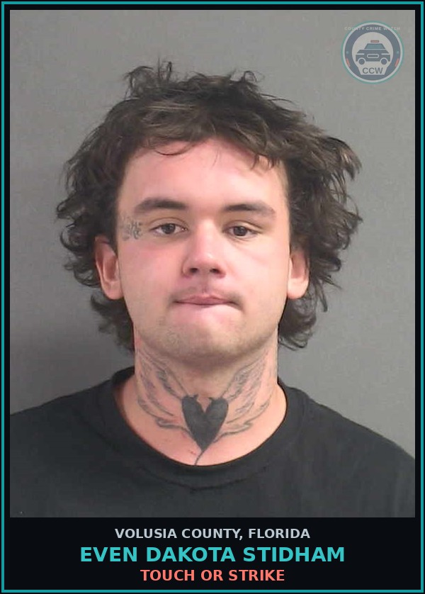 Booking mugshot of EVEN DAKOTA STIDHAM in Volusia County