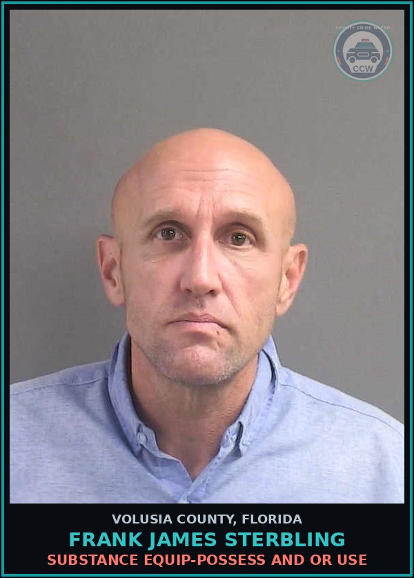 Booking mugshot of FRANK JAMES STERBLING in Volusia County