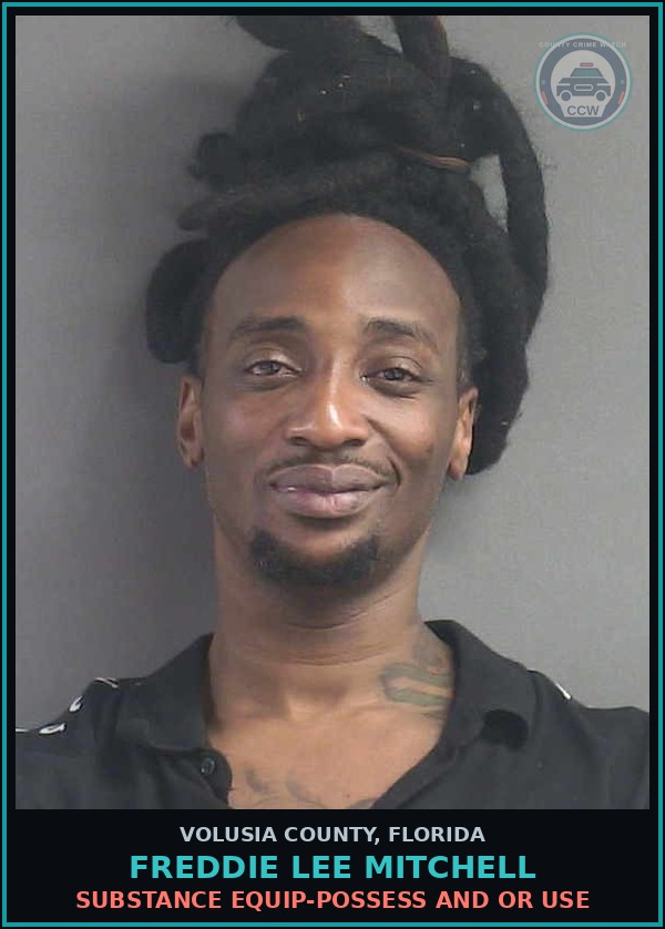 Booking mugshot of FREDDIE LEE MITCHELL in Volusia County