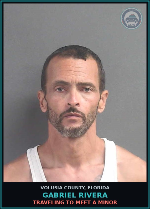 Booking mugshot of GABRIEL RIVERA in Volusia County