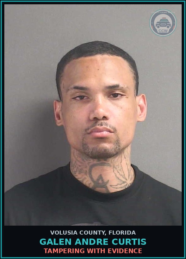 Booking mugshot of GALEN ANDRE CURTIS in Volusia County