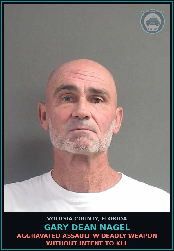 Booking mugshot of GARY DEAN NAGEL in Volusia County