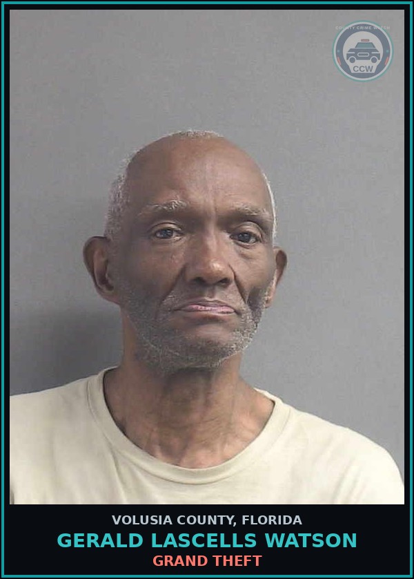Booking mugshot of GERALD LASCELLS WATSON in Volusia County