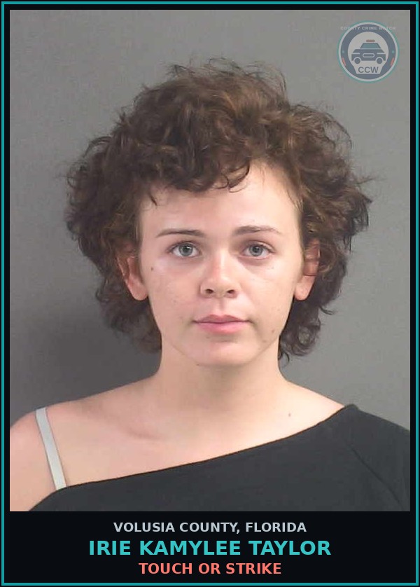 Booking mugshot of IRIE KAMYLEE TAYLOR in Volusia County