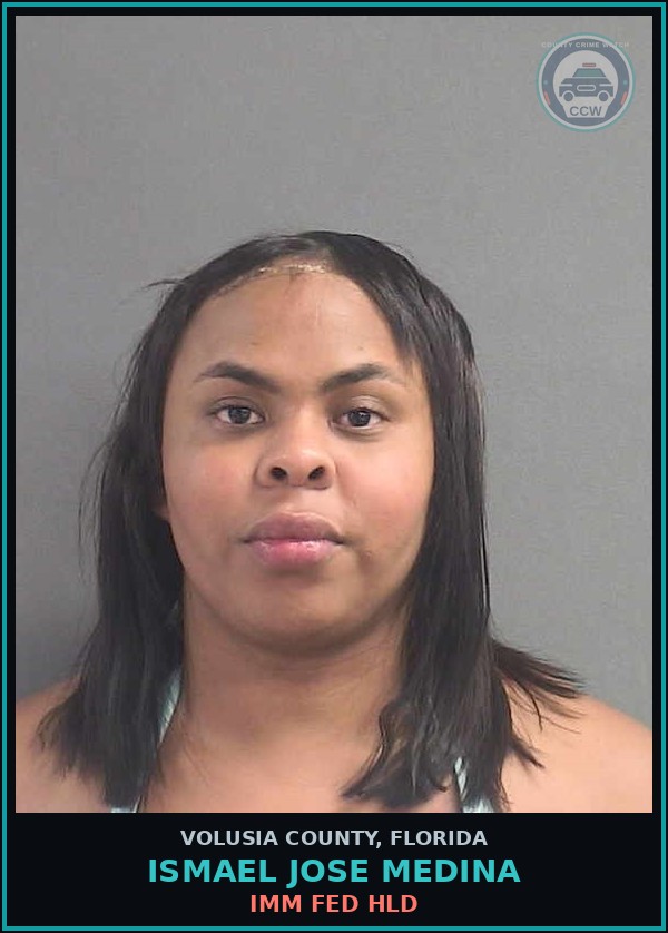 Booking mugshot of ISMAEL JOSE MEDINA in Volusia County
