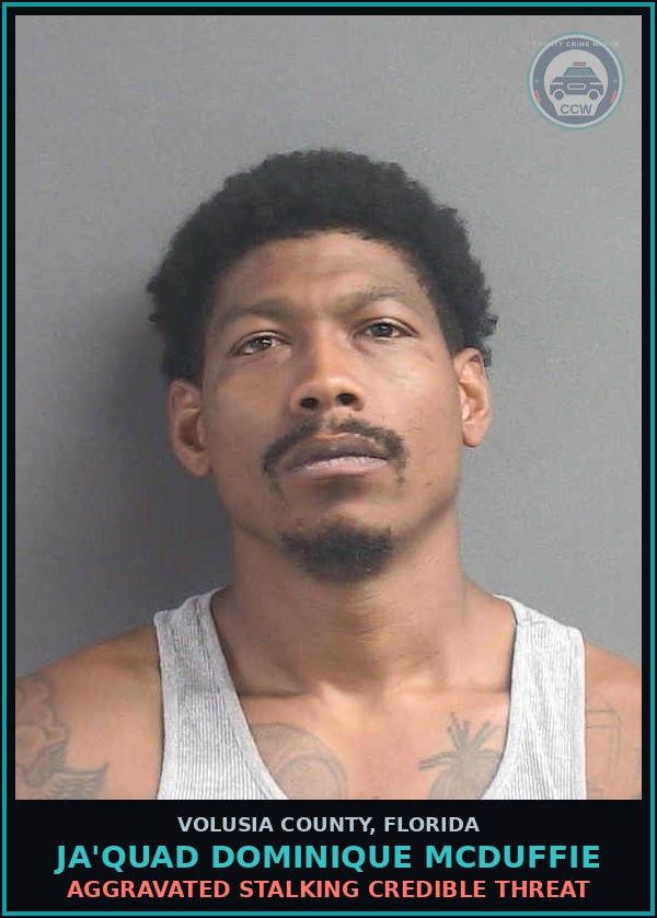 Booking mugshot of JA'QUAD DOMINIQUE MCDUFFIE in Volusia County