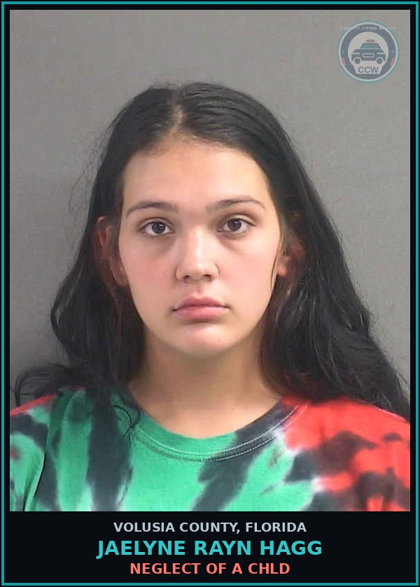 Booking mugshot of JAELYNE RAYN HAGG in Volusia County