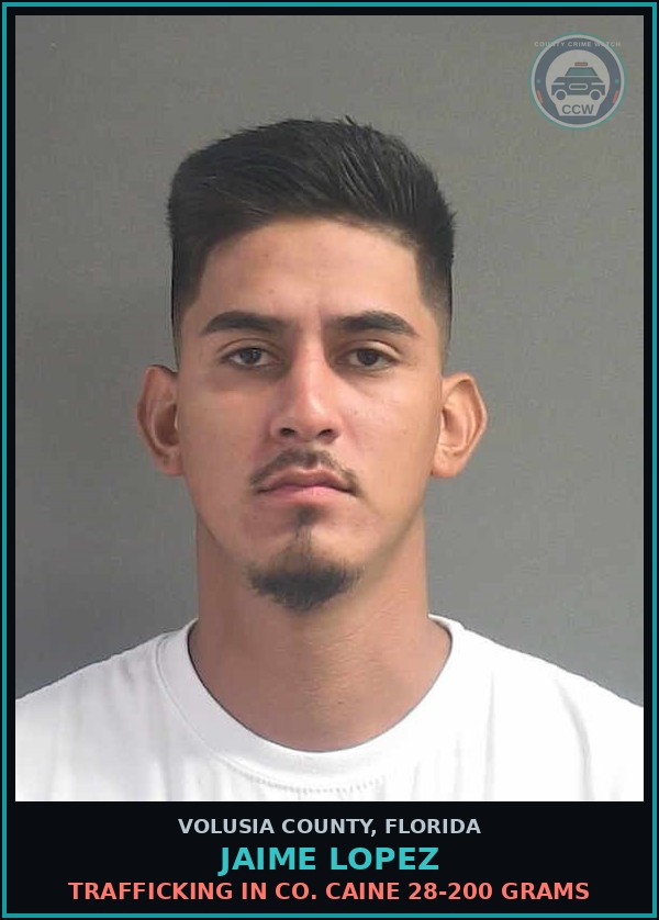 Booking mugshot of JAIME LOPEZ in Volusia County