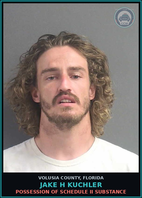 Booking mugshot of JAKE H KUCHLER in Volusia County