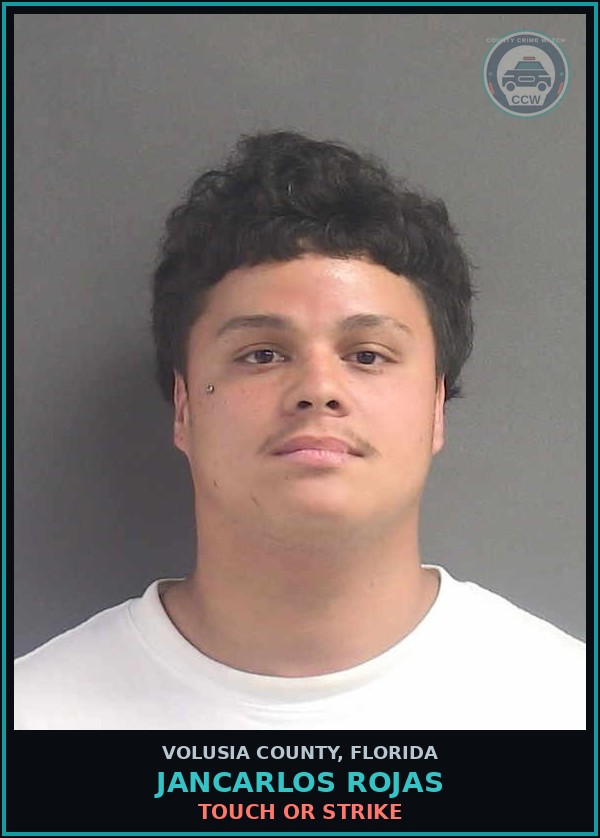 Booking mugshot of JANCARLOS ROJAS in Volusia County